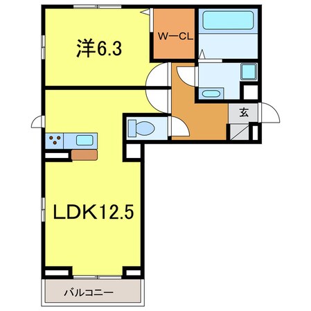 ヒュッゲ大山の物件間取画像